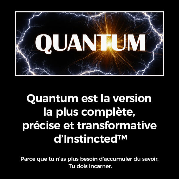 Visuel de la formation INSTINCTED de Thierry Zouaz